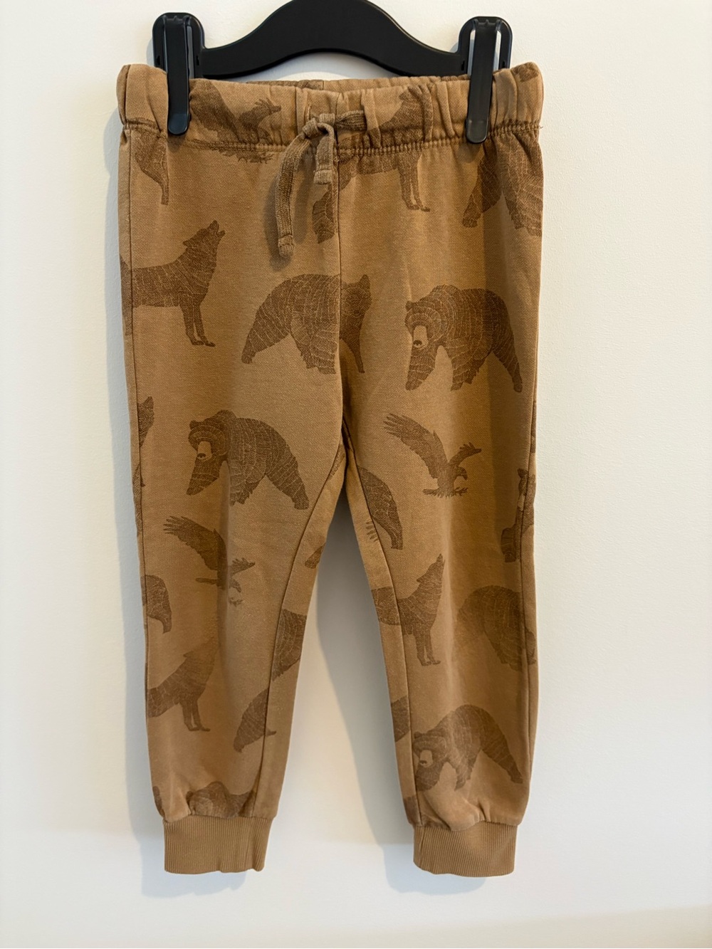H&M Brown Bear & Wildlife Print Joggers